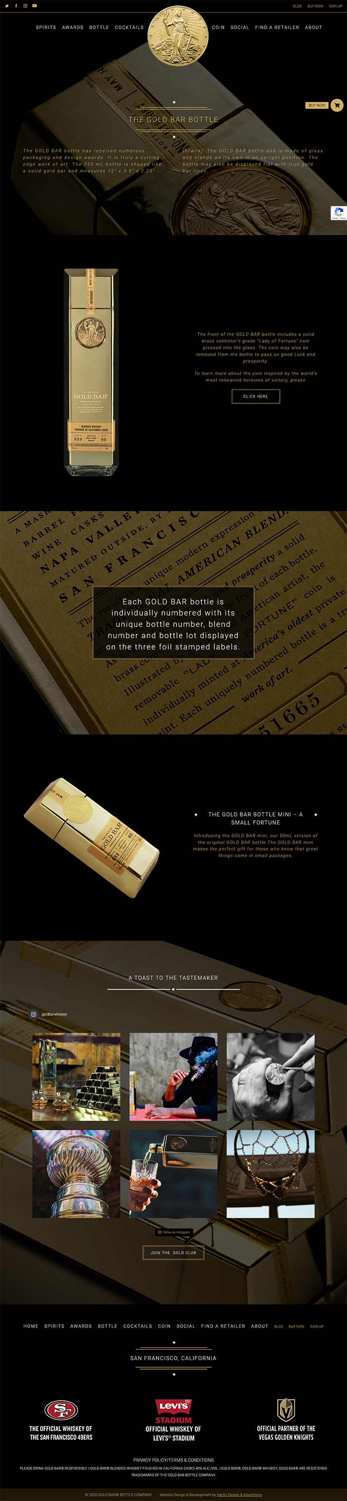 Gold Bar Whiskey, The Gold Bar Bottle